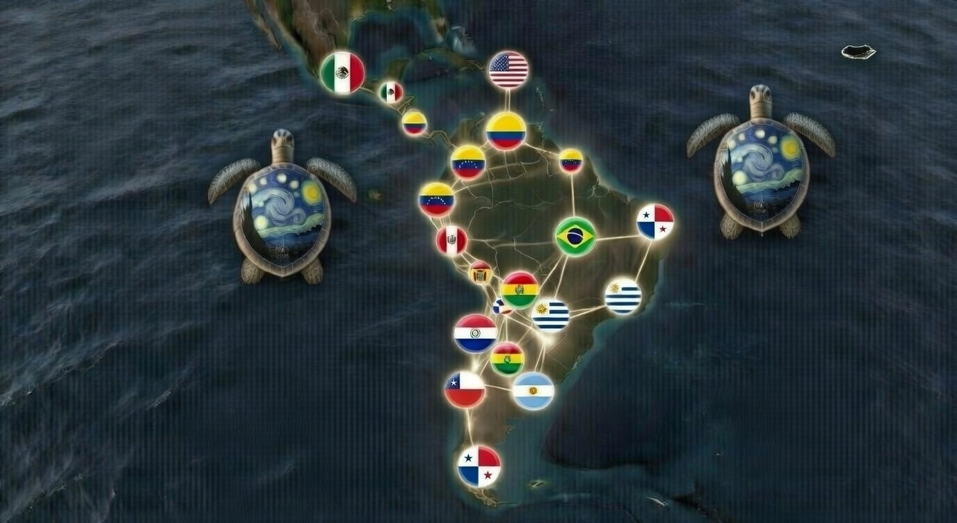 LATAM AI collaboration map